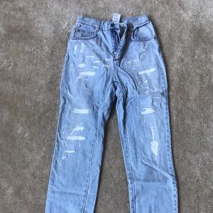 Dolce & Gabbana ripped blue jeans